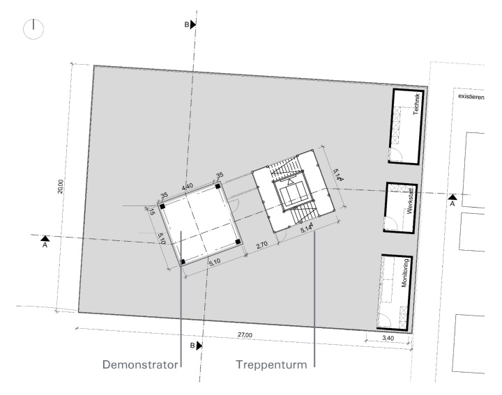 Floor plan Demonstrator Building