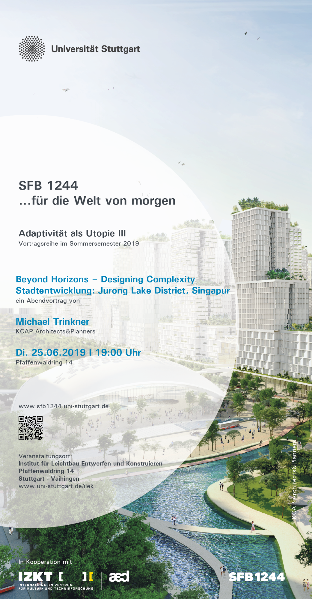 Michael Trinkner - Beyond Horizons – Designing Complexity,  Stadtentwicklung: Jurong Lake District, Singapur