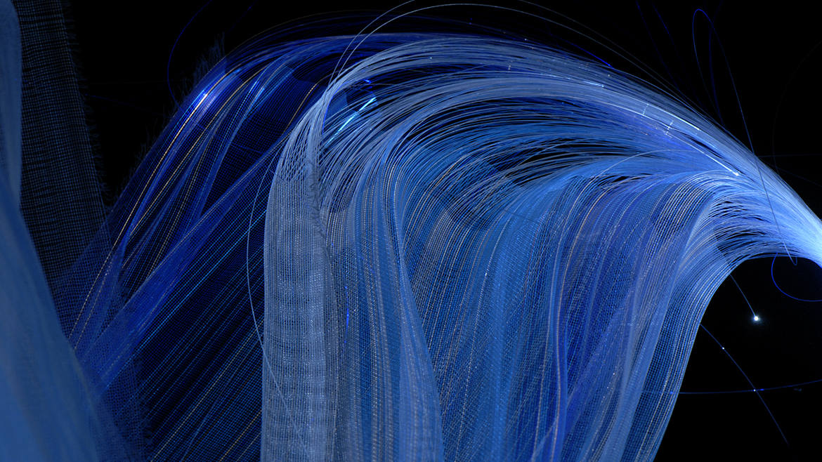 Sensory high-performance fiber core, fabric and transparent fiber-matrix composites